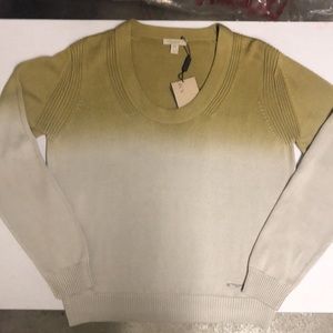 NWT Burberry Brit 100% Silk Sweater Sz L